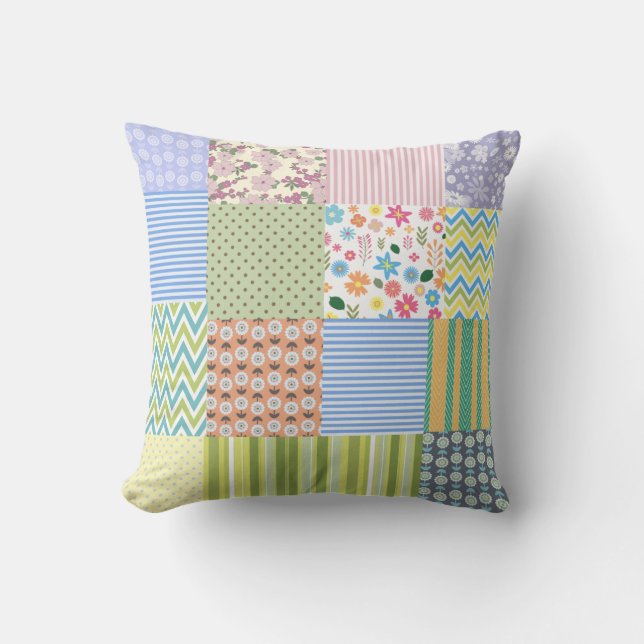 Coussin Patchwork Quild Design Thaillow (Recto)