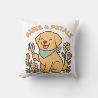 Coussin Pâtes et pétales - Jolie chemise de chien de jardi