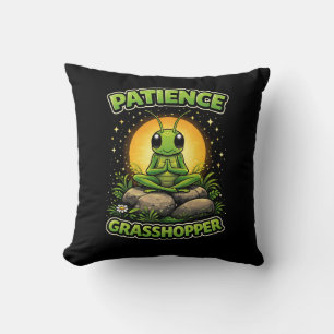 Coussin Patience Sauterelle