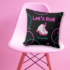 Coussin Patinage à rouleaux Neon Llow Roll Girl