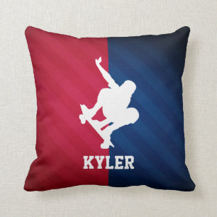Coussin Patinage ; rouge, blanc et bleu
