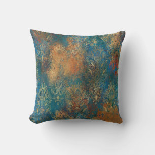 Coussin Patine de cuivre sarcelle