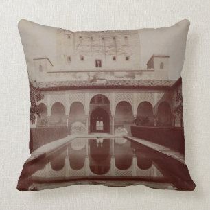 Coussin Patio de los Arrayanes, Alhambra, c.1875-80 (sépia