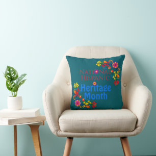 Coussin Patrimoine Hispanique National Anniversaire Flora 