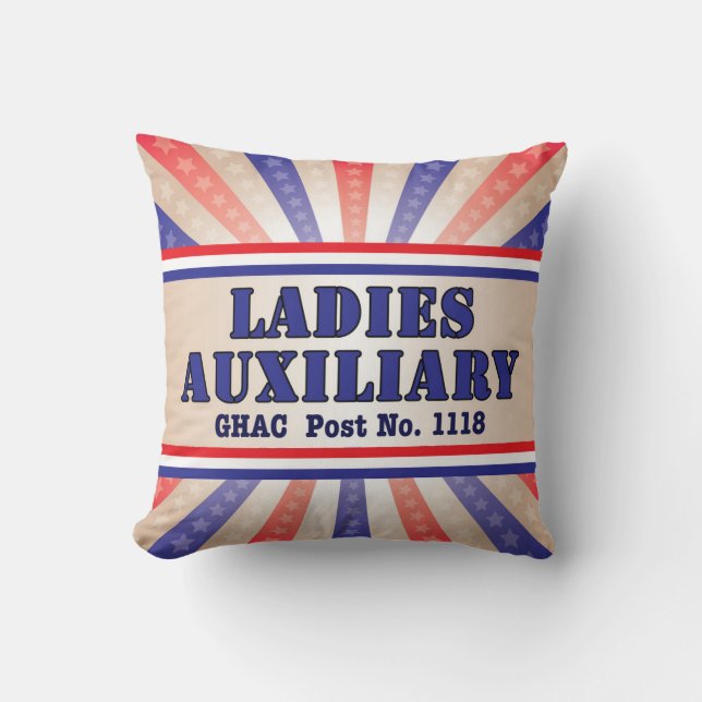 Coussin patriotique auxiliaire de dames par Andy (Recto)