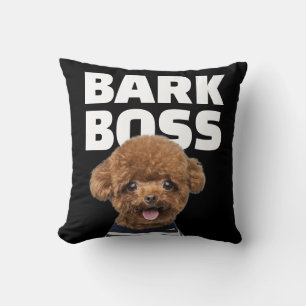 Coussin Patron de Bark Chien Photo Personnalisé Animal de