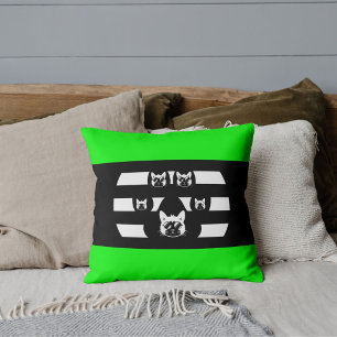 Coussin Patte de chat personnalisée Vintage Sunset sur noi