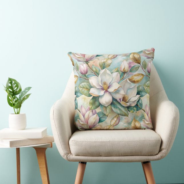 Coussin Pattern Elegant Magnolias (Chaise)