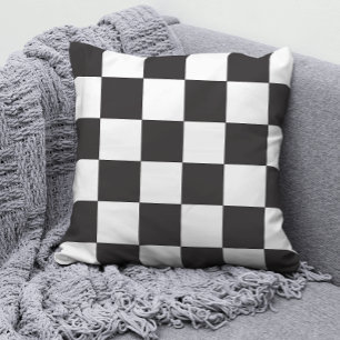 Coussin Patters de Black and White Checker