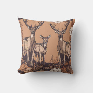 Coussin Pâturage de cerfs géants D3