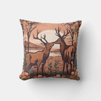 Coussin Pâturage de cerfs géants D4