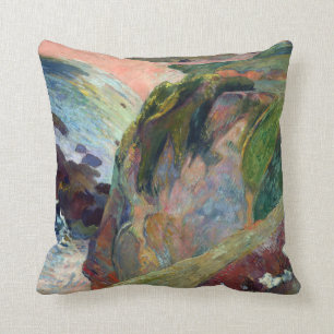 Coussin Paul Gauguin le joueur de flageolet sur la falaise