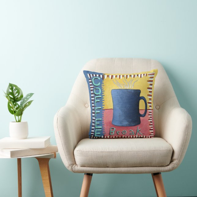 Coussin Pause café (Chaise)
