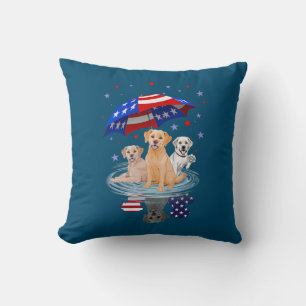 Coussin Pavillon américain Labrador Retriever