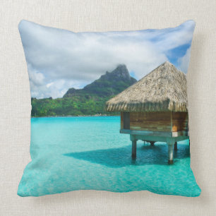 Coussin pavillon de la Sur-eau, carreau de Bora Bora