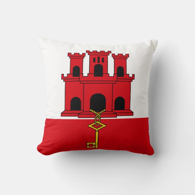Coussin Pavillon Gibraltar (Recto)