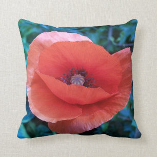 Coussin Pavot rouge