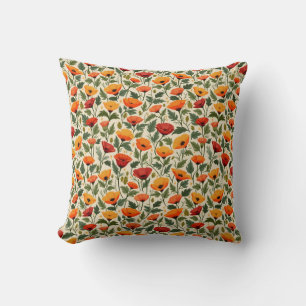 Coussin Pavots de Californie