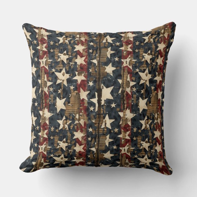 Coussin Pays/Americana Principale en détresse (Recto)