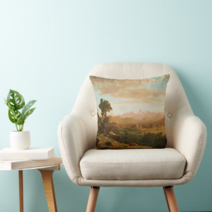 Coussin Pays de la rivière des Vents - Albert Bierstadt