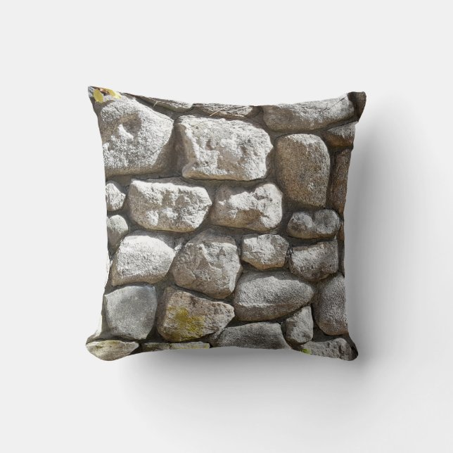 Coussin Pays Rustique Nature Pierre Mur Rochers Photo (Recto)