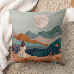 Coussin Paysage Abstrait de Boho (21)