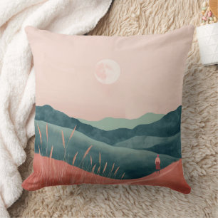 Coussin Paysage Abstrait de Boho (7)