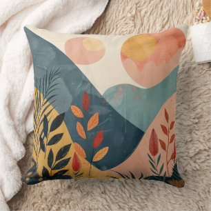 Coussin Paysage Abstrait de Boho (8)