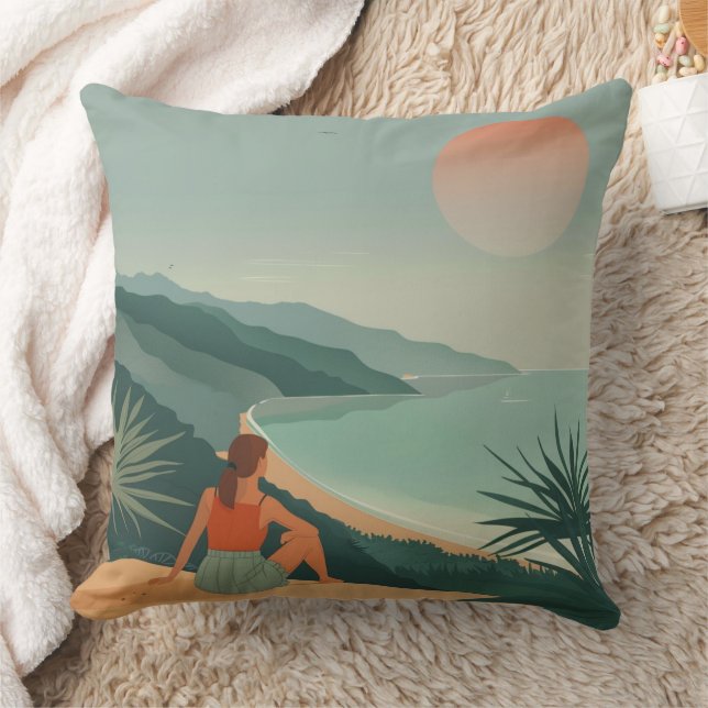 Coussin Paysage Abstrait de Boho (9) (Couverture)