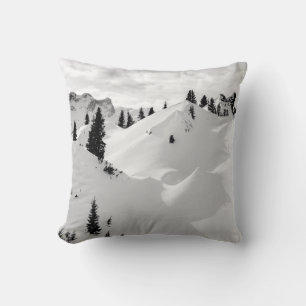 Coussin Paysage alpin : Snowy Fir Trees