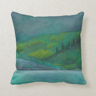 Coussin Paysage d'aquarelle
