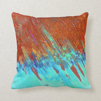 Coussin Paysage de cuivre de patine