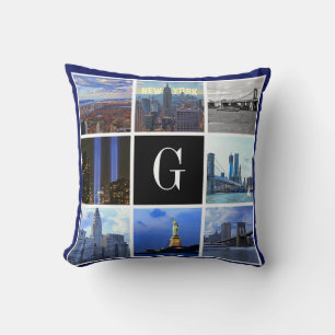 Coussin Paysage de New York 8 Image Photo Collage