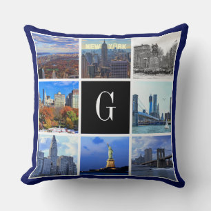 Coussin Paysage de New York 8 Image Photo Collage