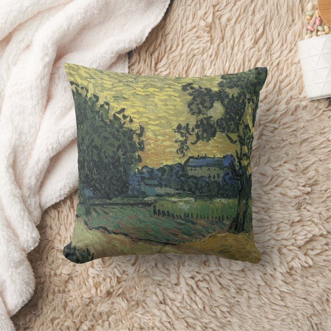 Coussin Paysage de Van Gogh au crépuscule (Couverture)