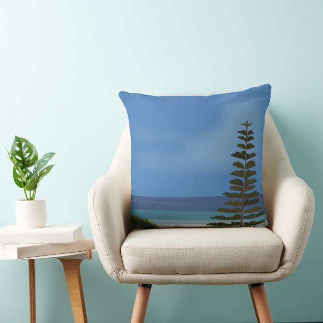 Coussin Paysage des pins de mer (Chaise)