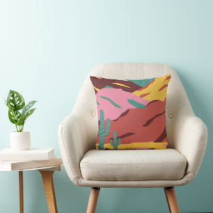 Coussin Paysage du désert Jeu d'oreiller