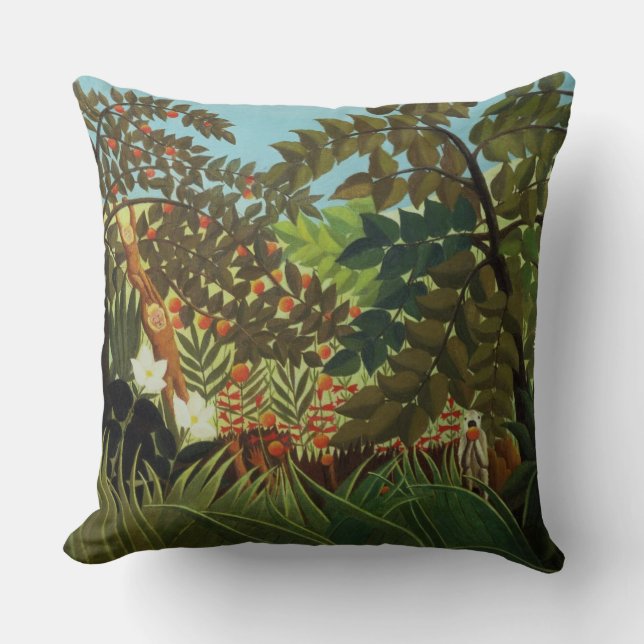 Coussin Paysage exotique (Recto)