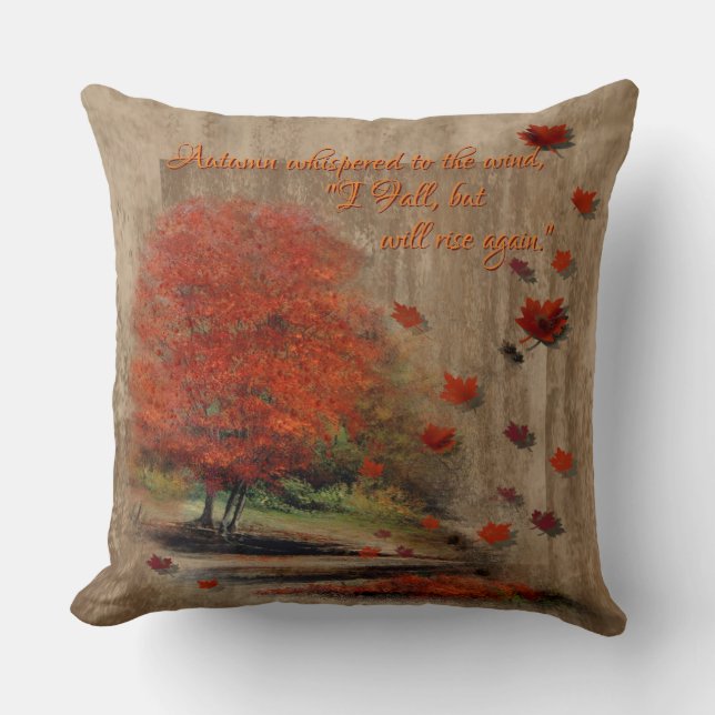 Coussin Paysage Feuille en chute Jeu d'oreiller (Recto)