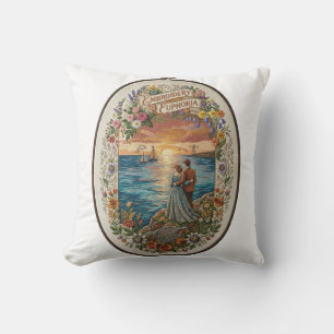 Coussin Paysage marin romantique