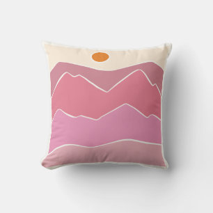Coussin Paysage, Montagne, Naïf
