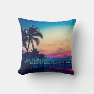 Coussin Paysage Naturel Piscine Palmiers-25925