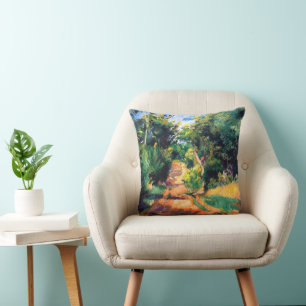 Coussin Paysage près de Varengeville par Renoir