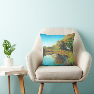 Coussin Paysage Rivière des Arbres
