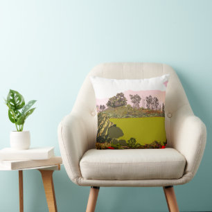 Coussin Paysage serein, harmonie de la nature