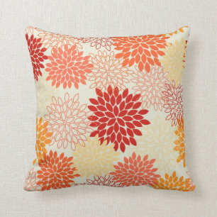 Coussin Peach Tangerine Mum