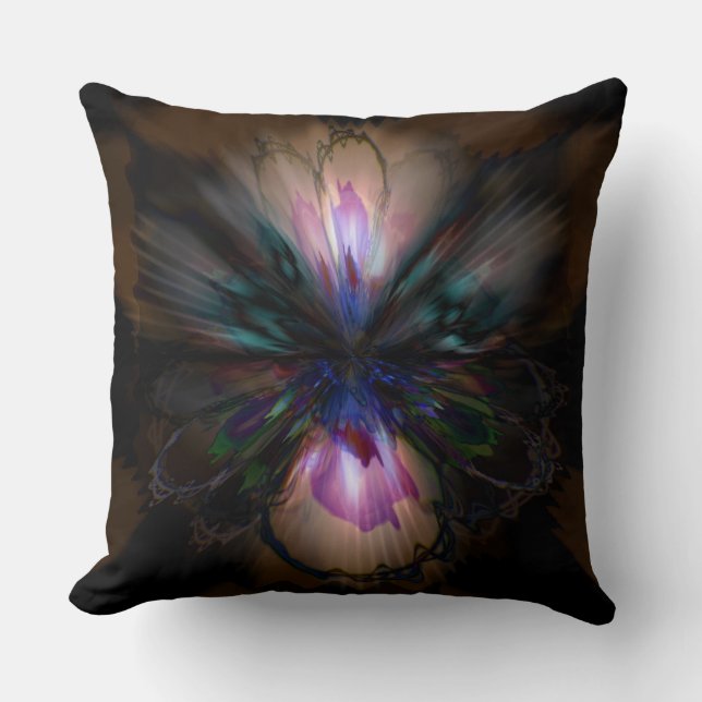 Coussin Peacock Iris (Recto)
