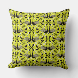 Coussin Peacock Paon Bird Fold Art