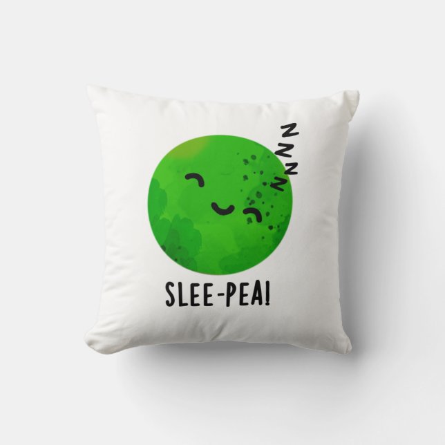 Coussin Peau de pois dormant amusant Pun de pois dormant (Recto)