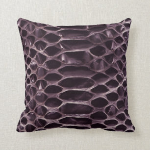 Coussin Peau de serpent pourpre